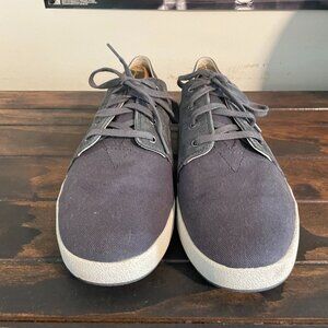 Toms Carlo Lace-Up Sneakers | Gray Canvas & Suede | Men’s 10.5 US | Minimal Wear